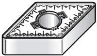 Kennametal - DNMG443 FP Grade KT315 Cermet Turning Insert - TiN/TiCN/TiN Finish, 55° Diamond, 1/2" Inscr Circle, 1/4" Thick, 3/64" Corner Radius - Eagle Tool & Supply