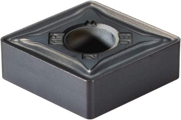 Kennametal - CNMG432 MP Grade KC5010 Carbide Turning Insert - TiAlN Finish, 80° Diamond, 1/2" Inscr Circle, 3/16" Thick, 1/32" Corner Radius - Eagle Tool & Supply