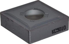 Kennametal - CNMG642 MP Grade KC5010 Carbide Turning Insert - TiAlN Finish, 80° Diamond, 3/4" Inscr Circle, 1/4" Thick, 1/32" Corner Radius - Eagle Tool & Supply