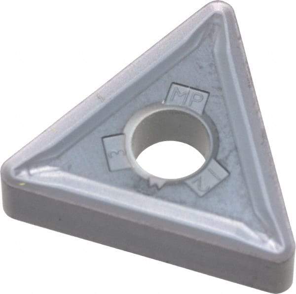 Kennametal - TNMG433 MP Grade KC5010 Carbide Turning Insert - TiAlN Finish, 60° Triangle, 1/2" Inscr Circle, 3/16" Thick, 3/64" Corner Radius - Eagle Tool & Supply
