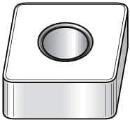 Kennametal - CNGA432 FW Grade KY4400 Ceramic Turning Insert - TiN Finish, 80° Diamond, 1/2" Inscr Circle, 3/16" Thick, 1/32" Corner Radius - Eagle Tool & Supply