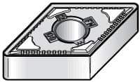 Kennametal - DNMG331 FN Grade KT315 Cermet Turning Insert - TiN/TiCN/TiN Finish, 55° Diamond, 3/8" Inscr Circle, 3/16" Thick, 1/64" Corner Radius - Eagle Tool & Supply