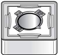 Kennametal - SNMG643 RP Grade KC5525 Carbide Turning Insert - TiAlN Finish, 90° Square, 3/4" Inscr Circle, 1/4" Thick, 3/64" Corner Radius - Eagle Tool & Supply