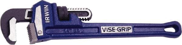 Irwin - 14" Cast Iron Straight Pipe Wrench - 2" Pipe Capacity - Eagle Tool & Supply