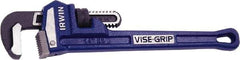 Irwin - 14" Cast Iron Straight Pipe Wrench - 2" Pipe Capacity - Eagle Tool & Supply
