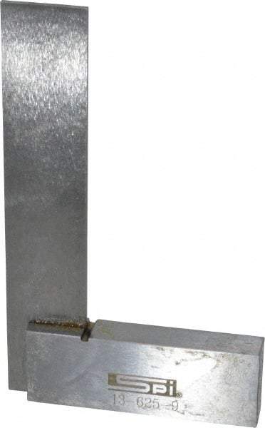 SPI - 3" Blade Length, 2-1/2" Base Length Spring Steel Square - 0.0006" (Parallel) & 0.0011" (Square) Accuracy - Eagle Tool & Supply