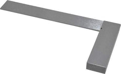 SPI - 6" Blade Length, 4" Base Length Spring Steel Square - 0.0007" (Parallel) & 0.0014" (Square) Accuracy - Eagle Tool & Supply