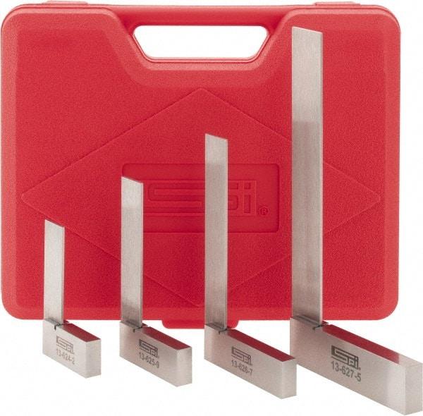 SPI - 4 Piece, 2, 2-1/2, 3, 4 Inch Base Length, 2, 3, 4, 6 Inch Blade Length, Square Set - Eagle Tool & Supply