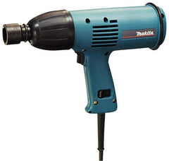 Makita - 1/2" Drive, 150 Ft/Lb Torque, Pistol Grip Handle, 2,200 RPM, Impact Wrench - 3.3 Amps, 120 Volts - Eagle Tool & Supply