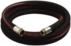 Alliance Hose & Rubber - 1" ID x 1-1/2" OD x 50' OAL, Male x Female Petroleum Transfer Hose - 150 Max Working psi, -35 to 200°F, 2" Bend Radius, 1" Fitting, Black - Eagle Tool & Supply