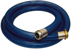 Alliance Hose & Rubber - -40 to 150°F, 2" Inside x 2.33" Outside Diam, PVC Liquid Suction & Discharge Hose - Transparent Blue, 20' Long, 29 Vacuum Rating, 80 psi Working Pressure - Eagle Tool & Supply