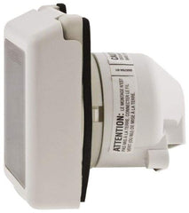 Hubbell Wiring Device-Kellems - 125 VAC, 50 Amp, Self Grounding Inlet - 3 Poles, 3 Wire, Male End, White - Eagle Tool & Supply