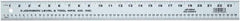Johnson Level & Tool - 72" Long, 1/8, 1/16" and 2mm Graduation, Aluminum Rule - English/Metric Graduation Style, Gray, Anodized Finish - Eagle Tool & Supply