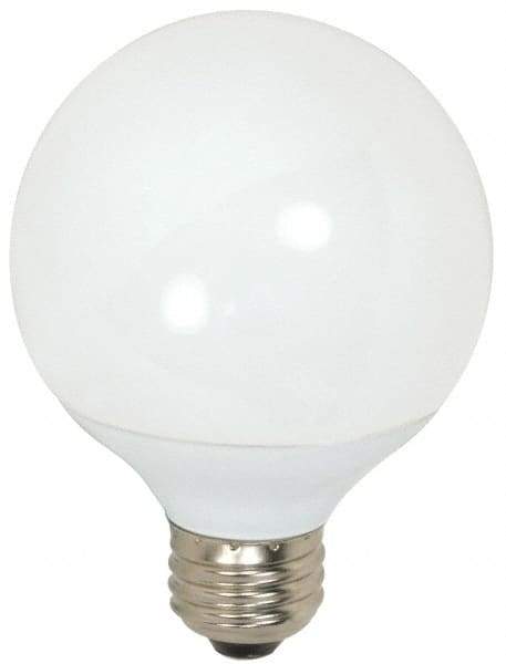 Value Collection - 9 Watt Fluorescent Decorative Medium Screw Lamp - 2,700°K Color Temp, 500 Lumens, G25, 10,000 hr Avg Life - Eagle Tool & Supply