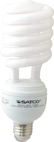 Value Collection - 40 Watt Fluorescent Residential/Office Medium Screw Lamp - 4,100°K Color Temp, 2,600 Lumens, T4, 10,000 hr Avg Life - Eagle Tool & Supply