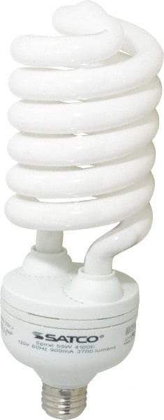 Value Collection - 55 Watt Fluorescent Residential/Office Medium Screw Lamp - 4,100°K Color Temp, 3,700 Lumens, T5, 10,000 hr Avg Life - Eagle Tool & Supply