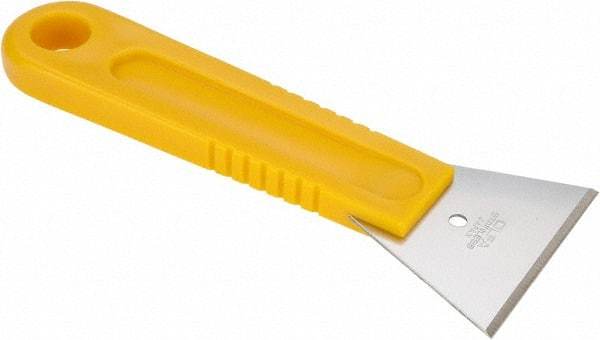 Olfa - Stainless Steel 1-Edge Scraper - 1-1/4" Blade Width x 2-21/64" Blade Length, 6-5/16" Long Handle - Eagle Tool & Supply