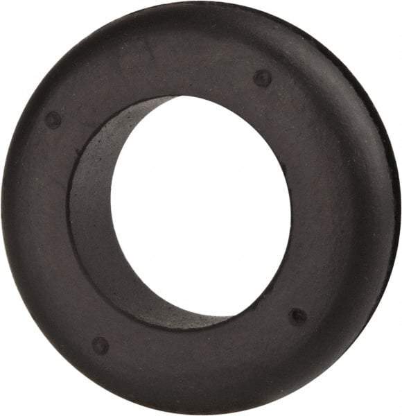 Made in USA - 1-3/4" OD, 1/2" Thick Military Specification Grommet - Buna-N Rubber, 1-3/8" Slot Diam x 1/8" Slot Width - Eagle Tool & Supply