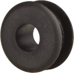 Made in USA - 5/8" OD, 5/16" Thick Military Specification Grommet - Buna-N Rubber, 7/16" Slot Diam x 3/16" Slot Width - Eagle Tool & Supply