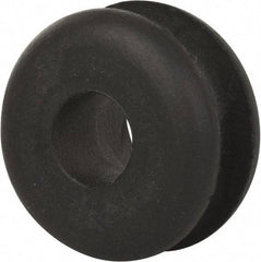 Made in USA - 13/16" OD, 7/16" Thick Military Specification Grommet - Buna-N Rubber, 9/16" Slot Diam x 3/16" Slot Width - Eagle Tool & Supply
