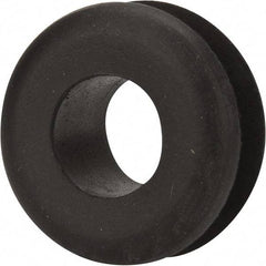 Made in USA - 15/16" OD, 7/16" Thick Military Specification Grommet - Buna-N Rubber, 11/16" Slot Diam x 3/16" Slot Width - Eagle Tool & Supply