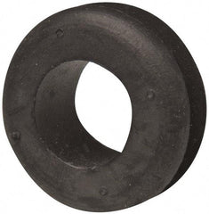 Made in USA - 1-5/16" OD, 11/16" Thick Military Specification Grommet - Buna-N Rubber, 1" Slot Diam x 1/4" Slot Width - Eagle Tool & Supply