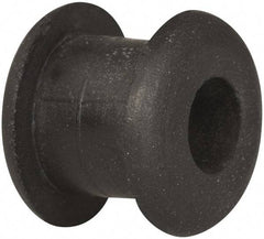 Made in USA - 7/16" OD, 3/8" Thick Military Specification Grommet - Buna-N Rubber, 5/16" Slot Diam x 1/4" Slot Width - Eagle Tool & Supply