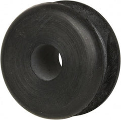 Made in USA - 1" OD, 1/2" Thick Military Specification Grommet - Buna-N Rubber, 3/4" Slot Diam x 1/4" Slot Width - Eagle Tool & Supply