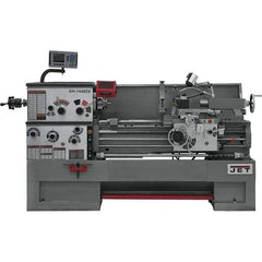 Jet - 14" Swing, 40" Between Centers, 230 Volt, Triple Phase Engine Lathe - 7MT Taper, 7-1/2 hp, 25 to 1,800 RPM, 3-1/8" Bore Diam, 40" Deep x 47" High x 97-1/2" Long - Eagle Tool & Supply