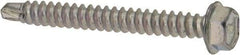 Elco - #8, Hex Washer Head, Hex Drive, 1-1/2" Length Under Head, #2 Point, Self Drilling Screw - Steel - Eagle Tool & Supply