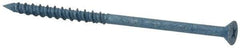 Elco - 3/16" Diam, 3-3/4" OAL, Phillips Drive, Concrete Screw & Masonry Fastener - Steel, Blue StalGard Finish, Includes #2 Drill Bit - Eagle Tool & Supply