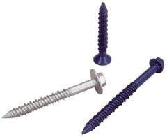 DeWALT Anchors & Fasteners - 3/16" Diam, 3-3/4" Length Under Head, Hex Drive, Concrete Screw & Masonry Fastener - Eagle Tool & Supply