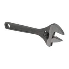 Paramount - 15/16" Jaw Capacity, 6" Standard Adjustable Wrench - Chrome Vanadium Steel, Black Finish - Eagle Tool & Supply