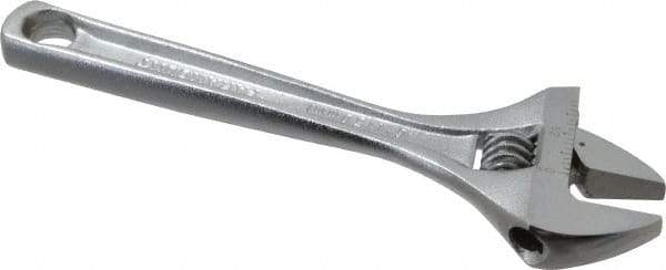 Paramount - 15/16" Jaw Capacity, 6" Standard Adjustable Wrench - Chrome Vanadium Steel, Chrome Finish - Eagle Tool & Supply