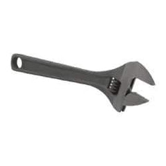 Paramount - 1-5/16" Jaw Capacity, 10" Standard Adjustable Wrench - Chrome Vanadium Steel, Black Finish - Eagle Tool & Supply