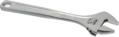 Paramount - 1-1/2" Jaw Capacity, 12" Standard Adjustable Wrench - Chrome Vanadium Steel, Chrome Finish - Eagle Tool & Supply