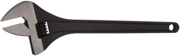Paramount - 2-1/16" Jaw Capacity, 18" Standard Adjustable Wrench - Chrome Vanadium Steel, Black Finish - Eagle Tool & Supply