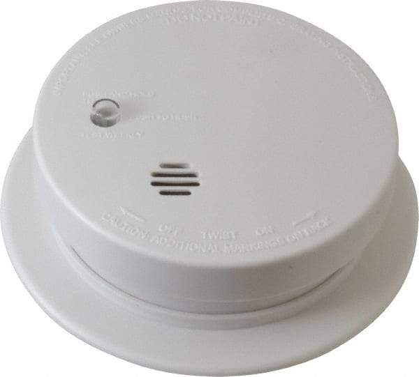 Kidde - 4 Inch Diameter, Smoke Alarm - 85 dB Decibel Rating, 9V Battery Included, Wall or Ceiling Mount, Tamper Resistant - Eagle Tool & Supply