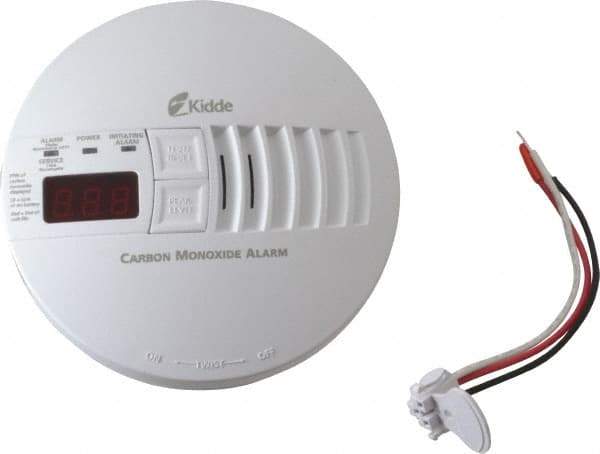 Kidde - AC, DC Wire In 120 Volt Carbon Monoxide Alarm - 85 dB Decibel Rating, 9V Battery Not Included, Tamper Resistant, Interconnectable - Eagle Tool & Supply