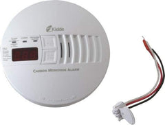 Kidde - AC, DC Wire In 120 Volt Carbon Monoxide Alarm - 85 dB Decibel Rating, 9V Battery Not Included, Tamper Resistant, Interconnectable - Eagle Tool & Supply