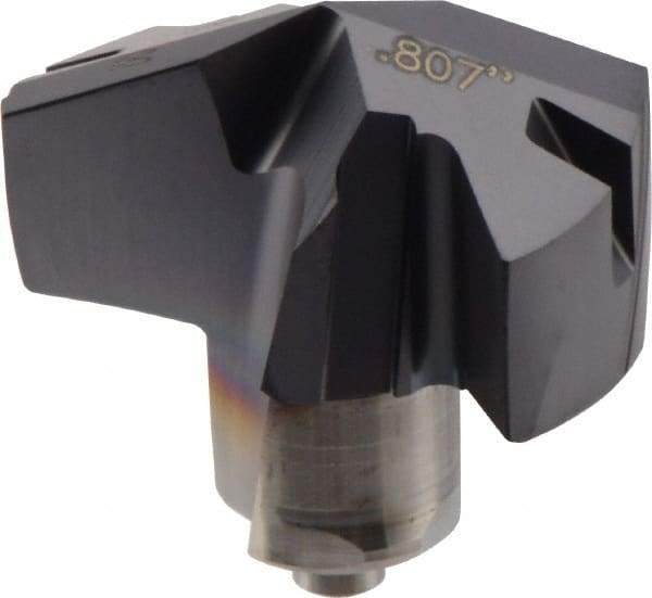 Iscar - Series ICM, 20.5mm Diam Grade IC908 140° Replaceable Drill Tip - Carbide, TiAlN Finish, 20 Seat Size - Eagle Tool & Supply