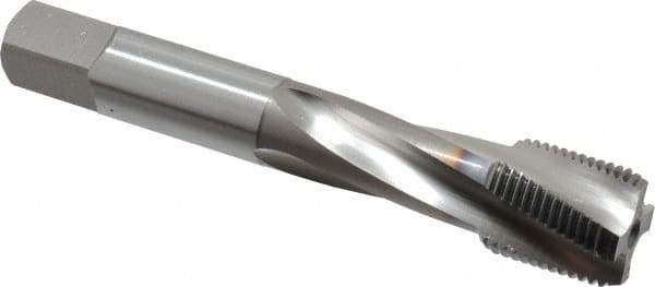 OSG - 3/4-16 UNF 4 Flute 2B Bottoming Spiral Flute Tap - Vanadium High Speed Steel, TiCN Finish, 110mm OAL, Right Hand Flute, Right Hand Thread, Series 13013 - Eagle Tool & Supply