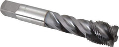 OSG - 3/4-16 UNF 4 Flute 3B Modified Bottoming Spiral Flute Tap - Vanadium High Speed Steel, TiCN Finish, 4-1/4" OAL, Right Hand Flute, Right Hand Thread, H3, Series 290 - Eagle Tool & Supply