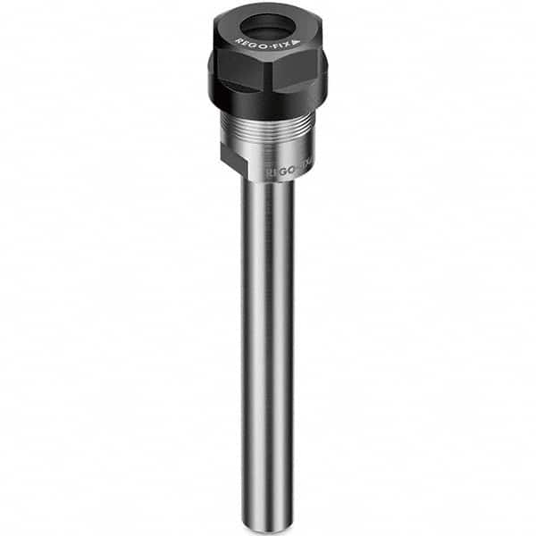 Collet Chuck: 2 to 20 mm Capacity, ER Collet, 20 mm Shank Dia, Straight Shank 50 mm Projection, 0.003 mm TIR, Through Coolant