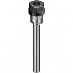 Collet Chuck: 2 to 20 mm Capacity, ER Collet, 20 mm Shank Dia, Straight Shank 50 mm Projection, 0.003 mm TIR, Through Coolant