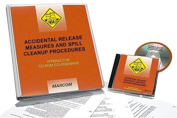 Marcom - Accidental Release Measures and Spill Cleanup Procedures, Multimedia Training Kit - 45 min Run Time CD-ROM, English & Spanish - Eagle Tool & Supply