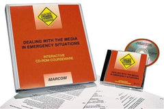 Marcom - Dealing with the Media in Emergency Situations, Multimedia Training Kit - 45 min Run Time CD-ROM, English & Spanish - Eagle Tool & Supply