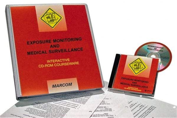 Marcom - Exposure Monitoring & Medical Surveillance, Multimedia Training Kit - 45 min Run Time CD-ROM, English & Spanish - Eagle Tool & Supply