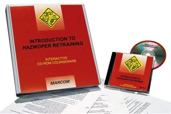 Marcom - Introduction to HAZWOPER Retraining, Multimedia Training Kit - 45 min Run Time CD-ROM, English & Spanish - Eagle Tool & Supply