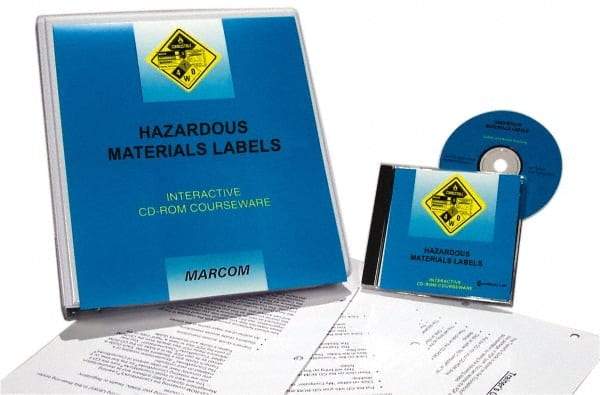 Marcom - Hazardous Materials Labels, Multimedia Training Kit - 45 min Run Time CD-ROM, English & Spanish - Eagle Tool & Supply